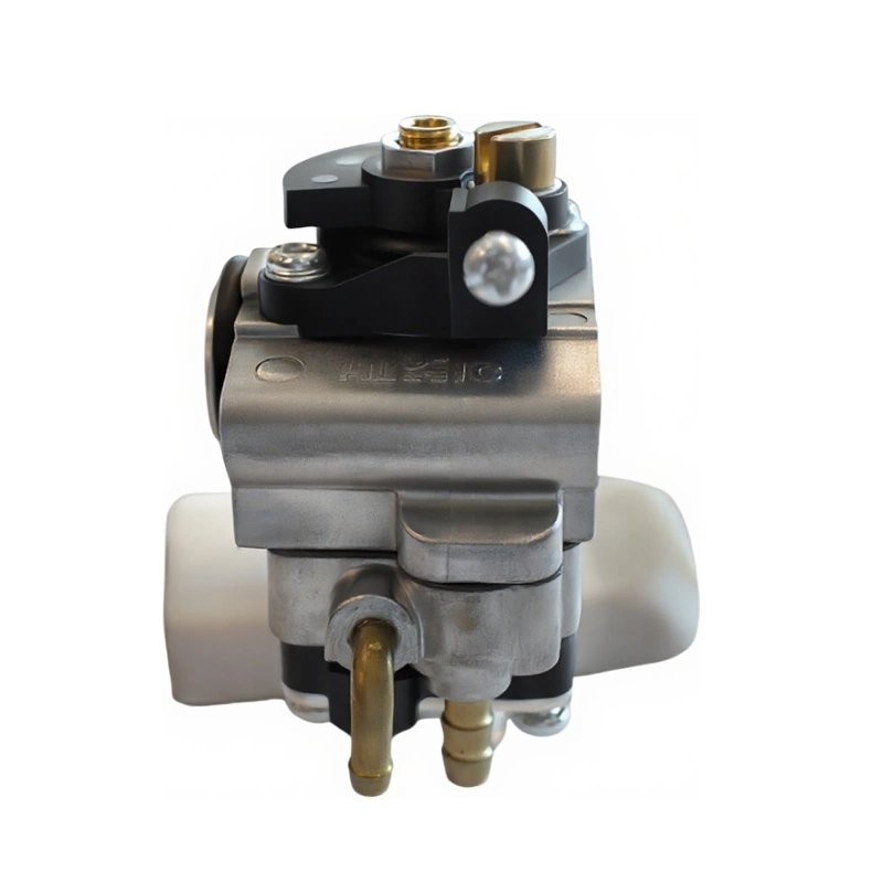 How does a rotary valve carburetor achieve high-precision air-fuel ratio control and improve combustion efficiency through a continuously variable airflow channel?