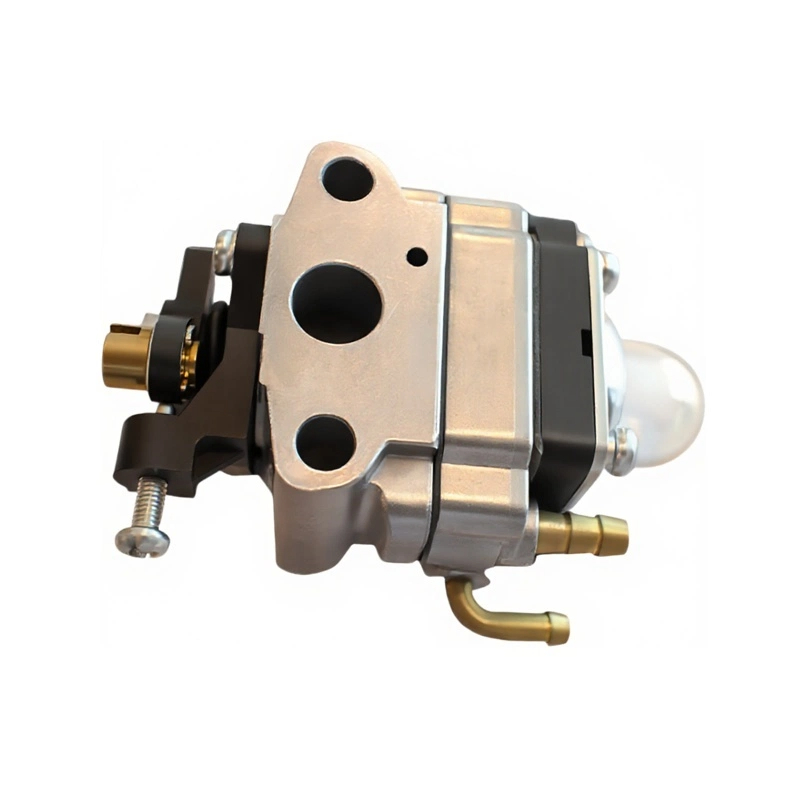How can a rotary valve carburetor control the air-fuel mixture concentration by adjusting the opening of the rotary valve?